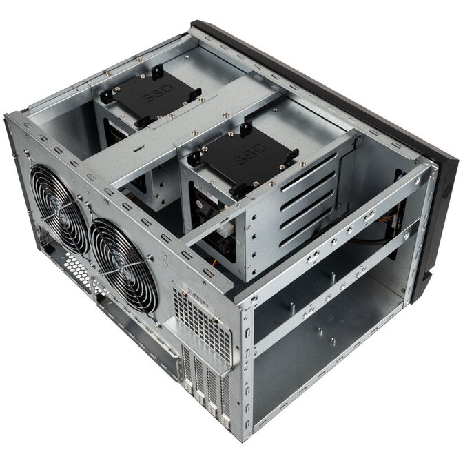 SilverStone SST-CS381 v1.1 Mini-ITX Storage, black image number 6