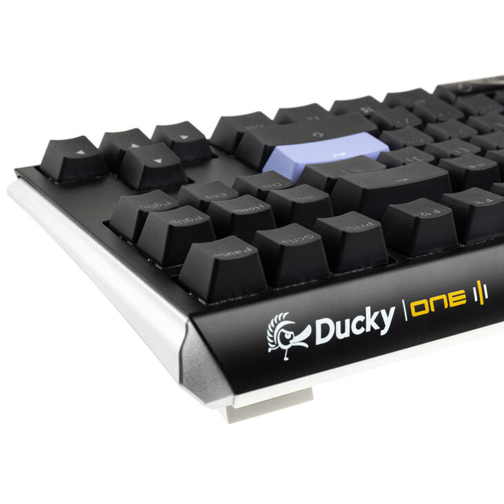 Ducky One 3 Classic Black/White TKL Gaming Keyboard, RGB LED - MX-Blue (US) image number 6