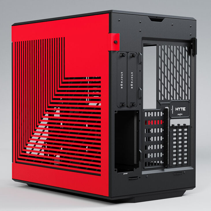 Hyte Y60 Midi Tower, Tempered Glass - schwarz/rot image number 4