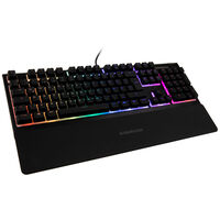 SteelSeries Apex 3 Gaming Keyboard, SteelSeries Whisper-Quiet, RGB - black