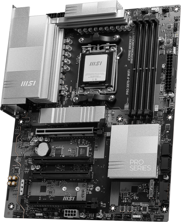 MSI Pro X870-P WiFi Mainboard, Sockel AM5, AMD X870, ATX, DDR5 image number 2