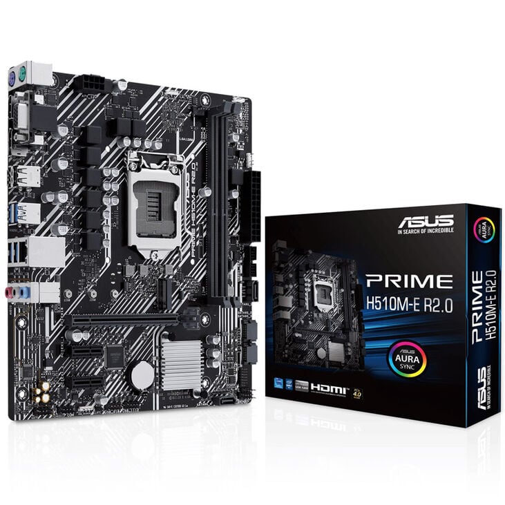 ASUS Prime H510M-E R2.0, Intel H510 motherboard, LGA1200 socket, DDR4 image number 0