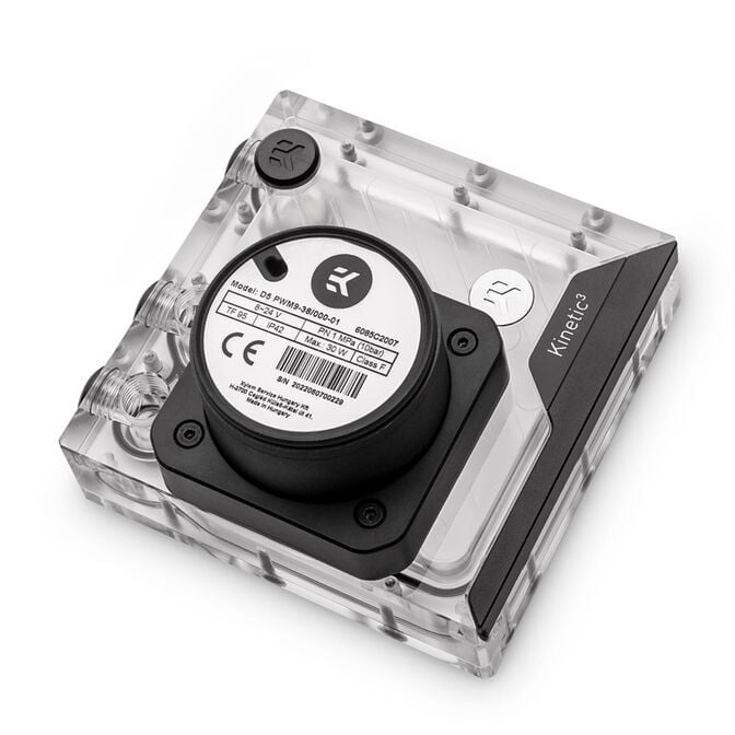 EK Water Blocks EK-Quantum Kinetic3 FLT D5 PWM Reservoir-Pump Combo - 120mm, D-RGB, Acrylic image number 1