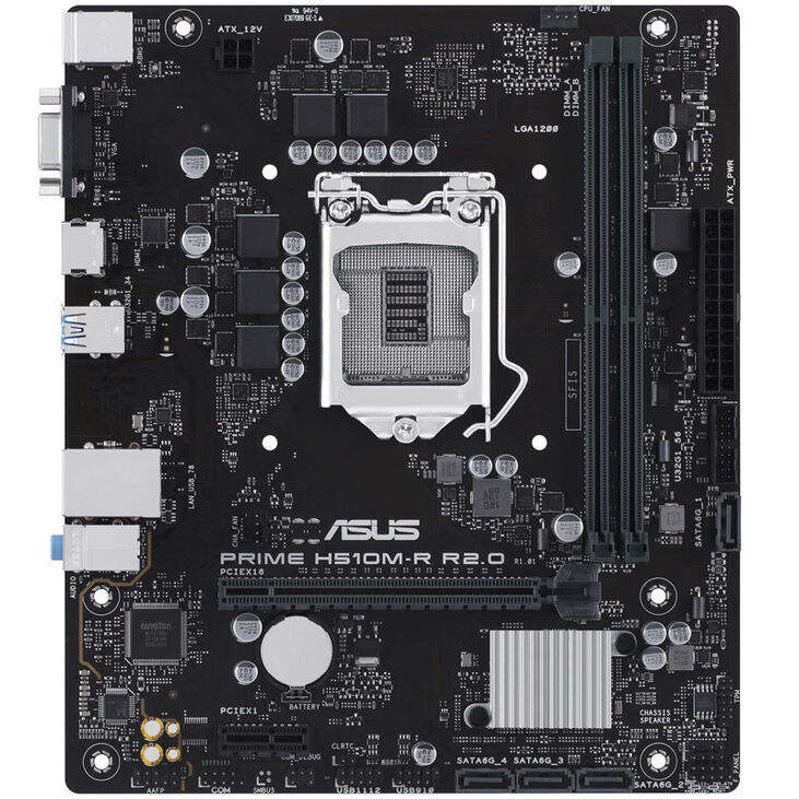 ASUS Prime H510M-R R2.0-SI, Intel H510 Mainboard, LGA1200, DDR4 image number 2