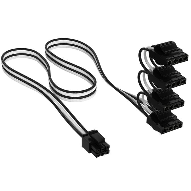 Corsair Cable Set, Type 4, DC Cable Pro Kit, individually sleeved - black / white image number 10