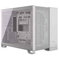 Corsair 250D Airflow Micro-ATX Case, Tempered Glass - white