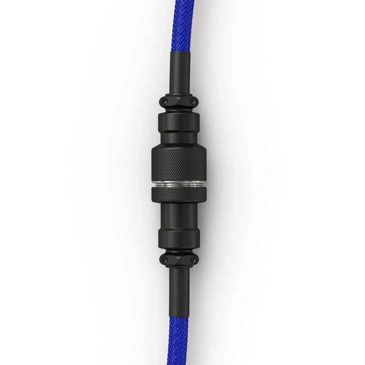 Glorious GMMK Coiled Cable Cobalt Blue, Spiral Keyboard Cable, USB-C/USB-A - Dark Blue/Black image number 2