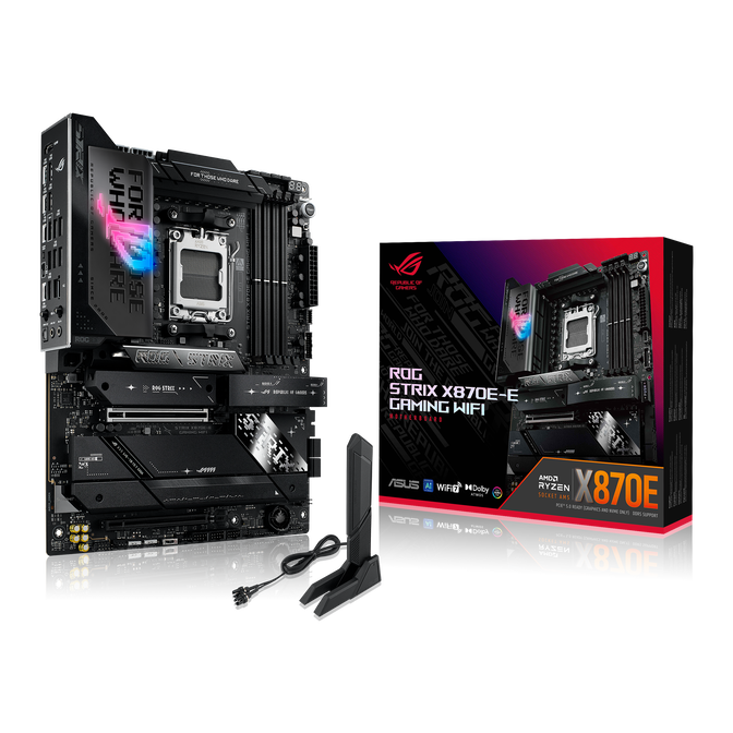 ASUS ROG Strix X870E-E Gaming WiFi Mainboard, AMD X870E, Sockel AM5, DDR5 image number 0