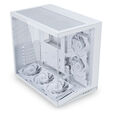 Lian Li O11 Dynamic Mini V2 Flow PC Case, Mini Case, ATX, Tempered Glass - including 5x 120mm fans, white image number null