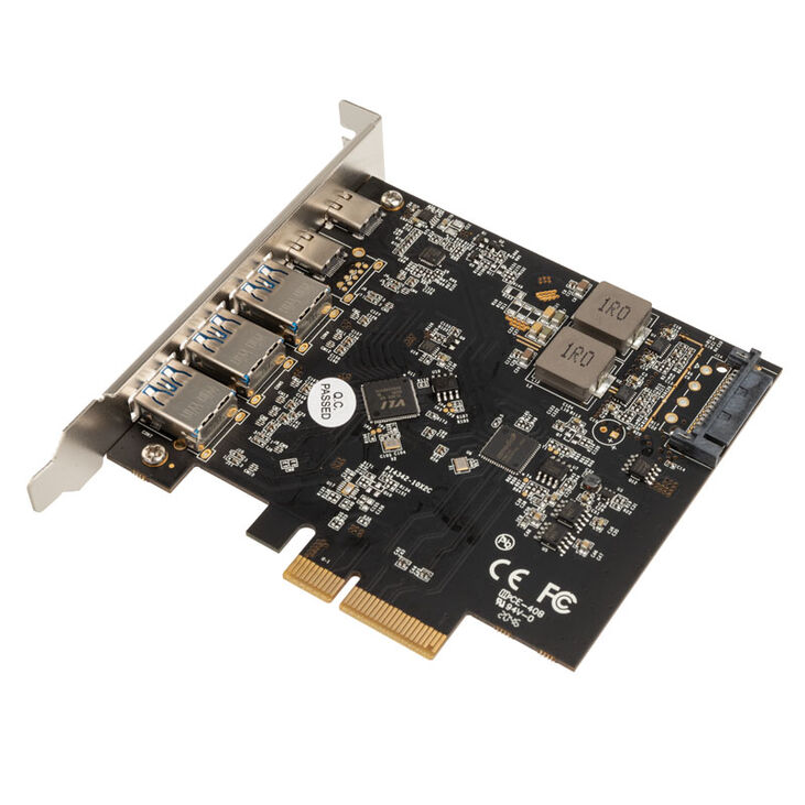 Akasa Adapterkarte, 2x USB 3.1 Typ C, 3x USB 3.1 Typ A, 10GBps image number 1