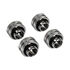 Corsair Hydro X Series XF Hardline Anschluss gerade G1/4 Zoll auf 12mm AD Hardtube - 4er Pack, chrom image number null