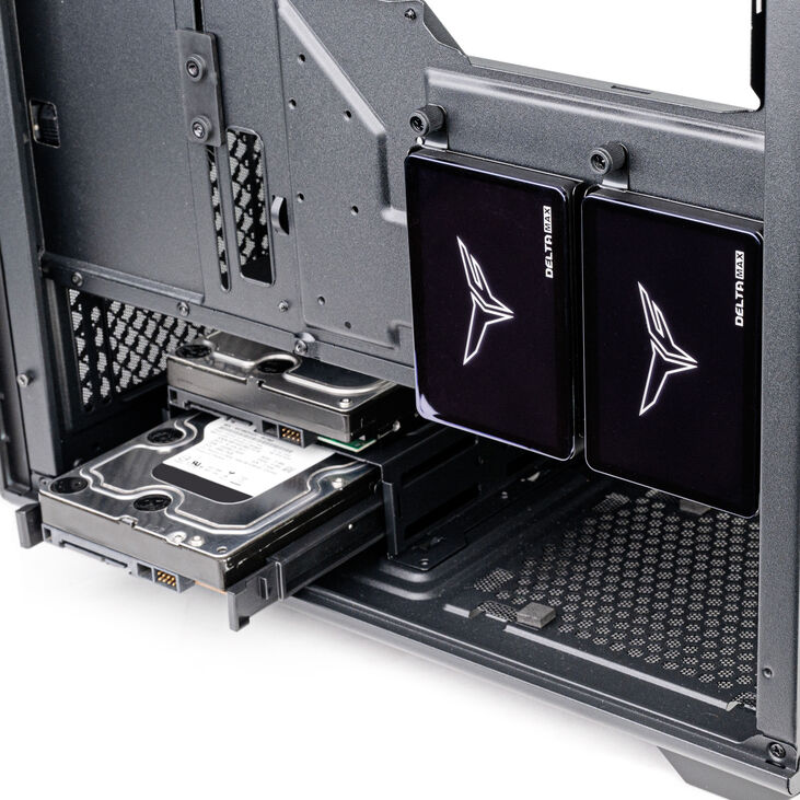 SilverStone FARA 515XR PC-Gehäuse, Midi-Tower, ATX, RGB, Tempered Glass - schwarz image number 10
