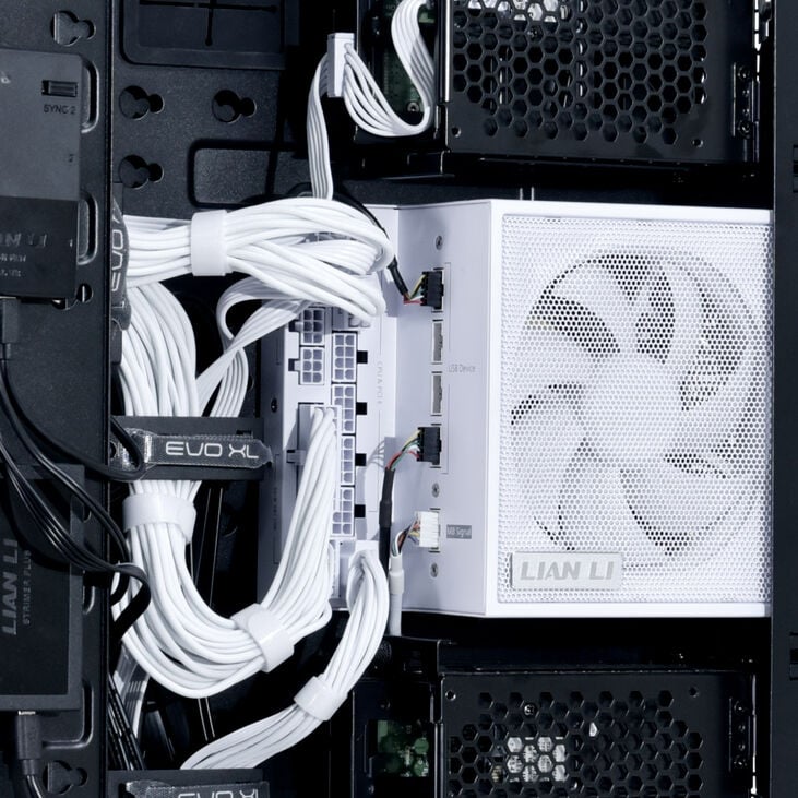 Lian Li EDGE EG0850 80 PLUS Platinum Power Supply, PCIe 5.1, ATX 3.1 - 850 Watt, White image number 8