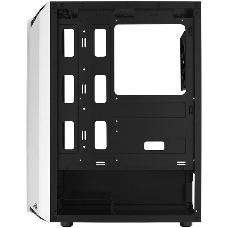 Aerocool Bionic v1 Mid Tower, RGB, Tempered Glass - Black/White image number 6