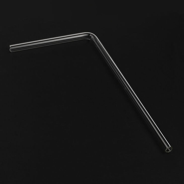 Alphacool HardTube 16/11mm Borosilicate Glass 90 Degree Angle 20/40cm - clear image number 0