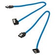 Corsair Premium Sleeved SATA cable angled, blue 30cm - 2 pack image number null