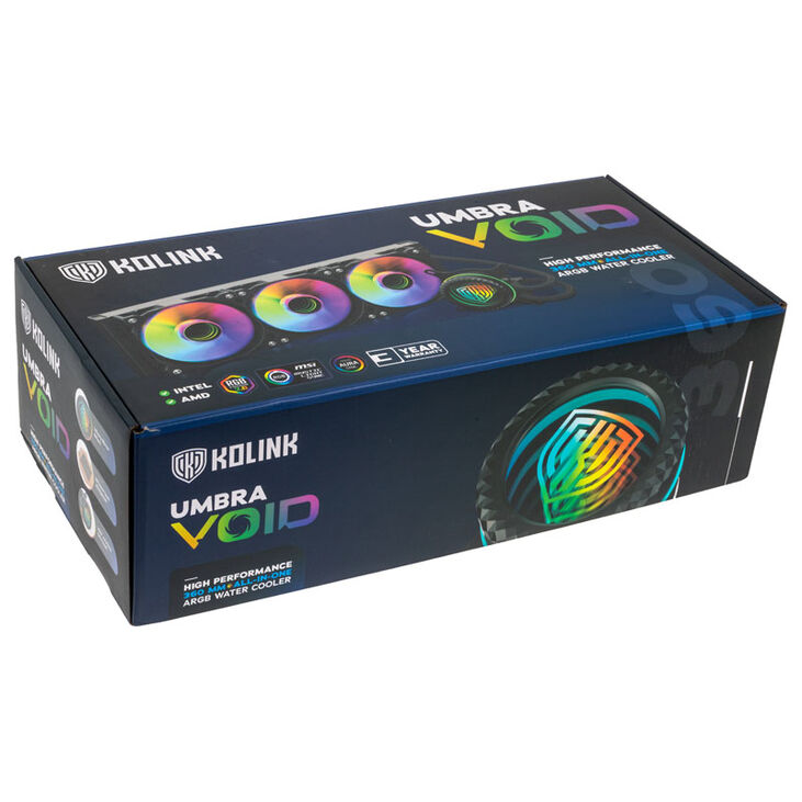 Kolink Umbra Void 360 AIO Performance ARGB CPU AIO Cooler image number 8