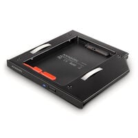 AXAGON RSS-CD09 2.5 inch SSD/HDD adapter for optical drive, 9.5mm, LED