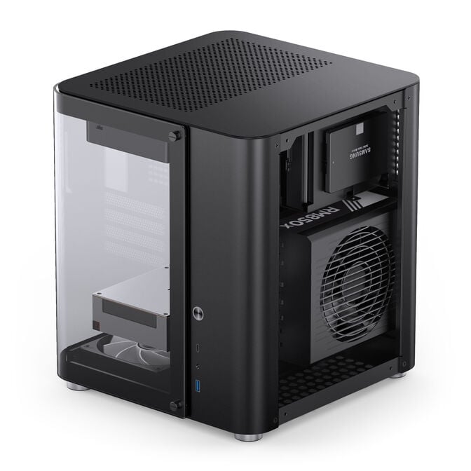 Jonsbo TK-1 2.0 Micro-ATX case, Tempered Glass - black image number 6