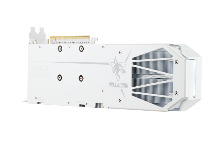 PowerColor Hellhound Spectral White Radeon RX 9060 XT OC Graphics Card, 16384 MB GDDR6 image number 6