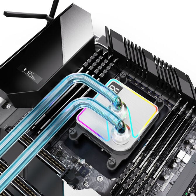 Alphacool Core 1 Aurora CPU-K&uuml;hler, ARGB - Silber image number 3