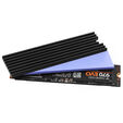 AXAGON CLR-M2L3 passiver M.2-SSD-K&uuml;hlk&ouml;rper - 2280, 3 mm H&ouml;he, Aluminium, schwarz image number null
