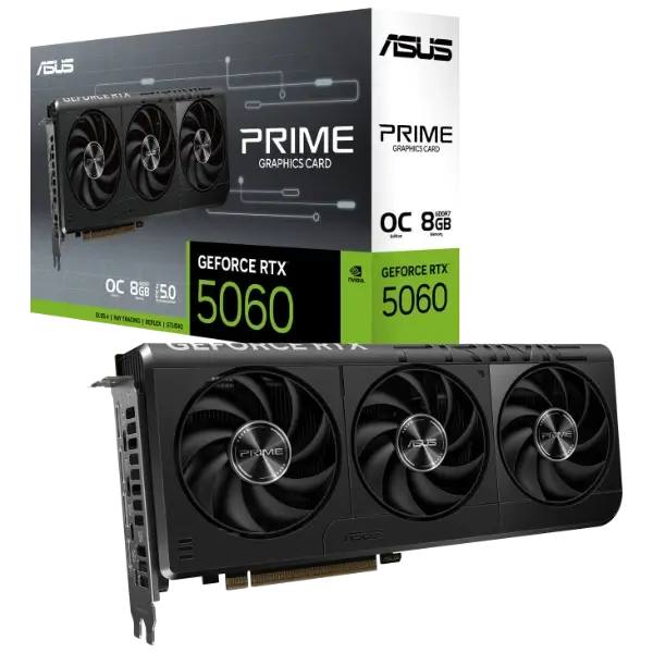 ASUS Prime GeForce RTX 5060 OC Edition, 8192 MB GDDR7