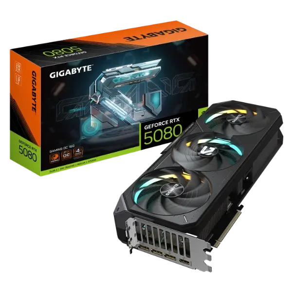Gigabyte GeForce RTX 5080 Gaming OC 16G, 16384 MB GDDR7