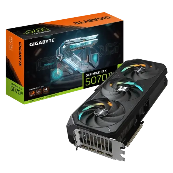 GIGABYTE GeForce RTX 5070 Ti Gaming OC 16G, 16384 MB GDDR7