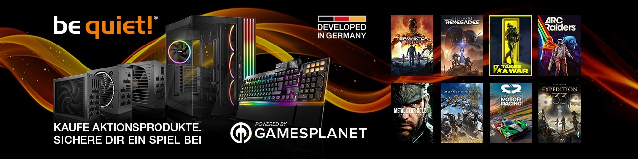 be quiet! Gamesplanet Promotion