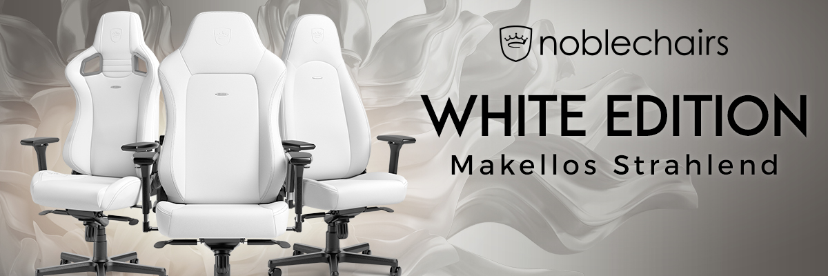 noblechairs EPIC Gaming Stuhl - White Edition