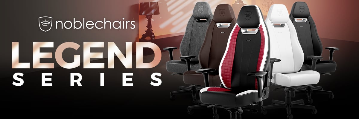 noblechairs LEGEND Gaming Chair - Black/Red/White