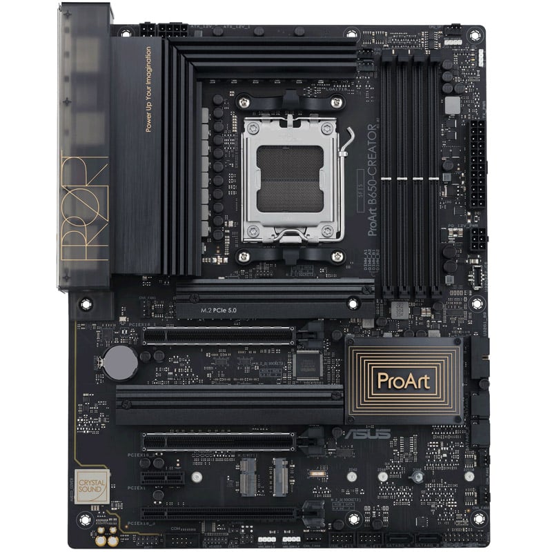 Das Bild zeigt das ASUS ProArt B650-Creator Mainboard.