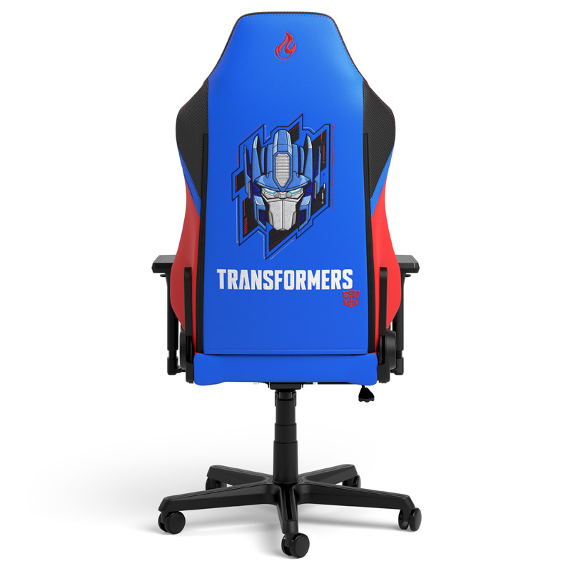 Das Bild zeigt den Nitro Concepts X1000 Gaming Stuhl - Transformers Optimus Prime Edition.