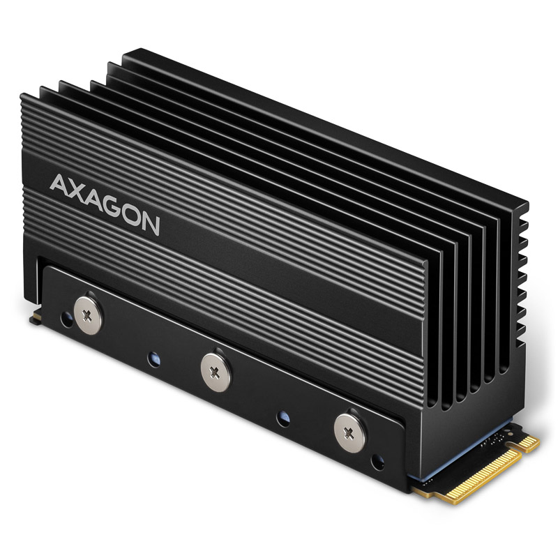AXAGON CLR-M2XT M.2 SSD Passivkühler, Aluminium - 2280 