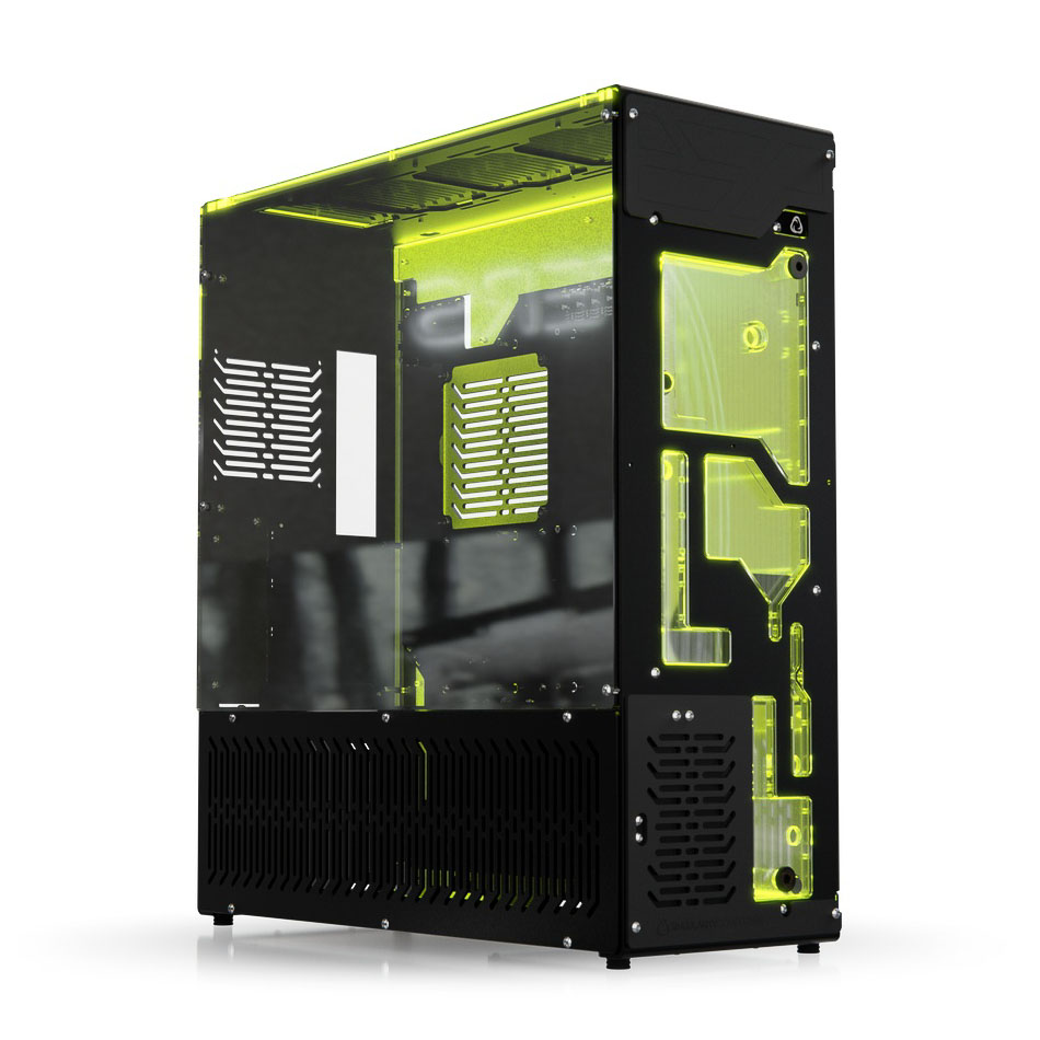 Singularity computers stream-m wasserkühlungsgehäuse, big tower, xl-atx,  rgb - schwarz komponentko
