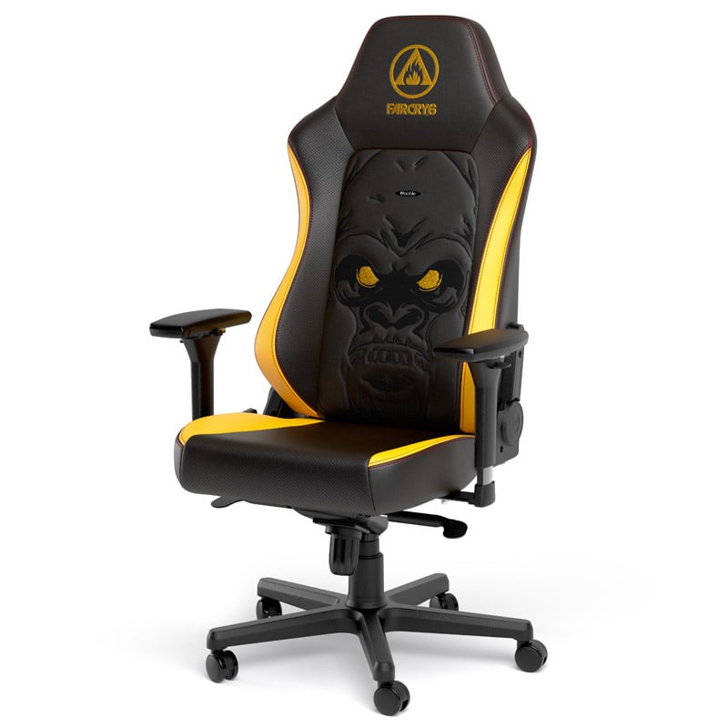 The image shows the noblechairs HERO Gaming Chair - Far Cry 6 Special Edition.