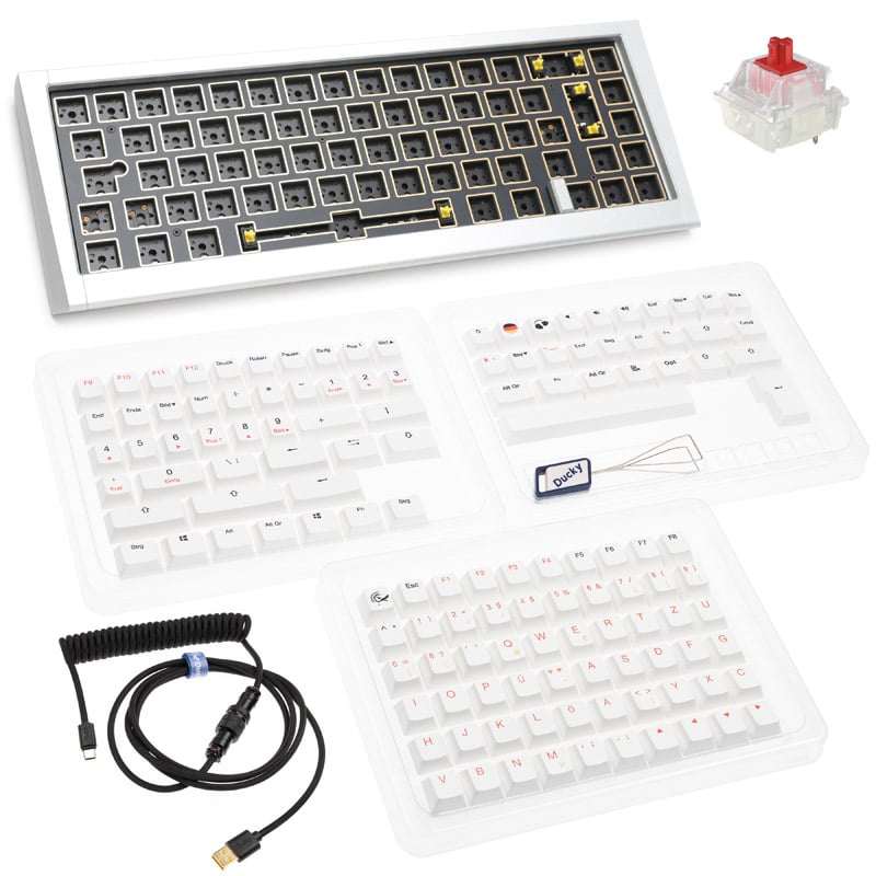 Das Bild zeigt die mechanische Tastatur Ducky Outlaw 65.