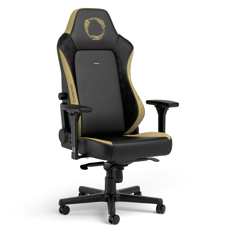 The image shows the noblechairs HERO Gaming Chair - The Elder Scrolls Online Edition.
