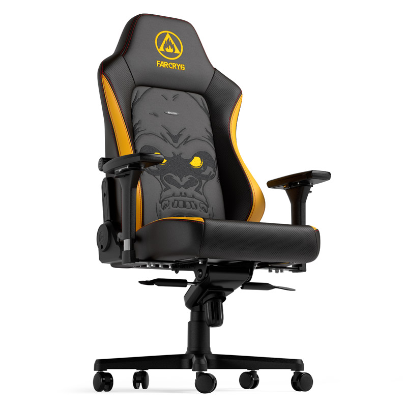 The image shows the noblechairs HERO Gaming Chair - Far Cry 6 Special Edition.