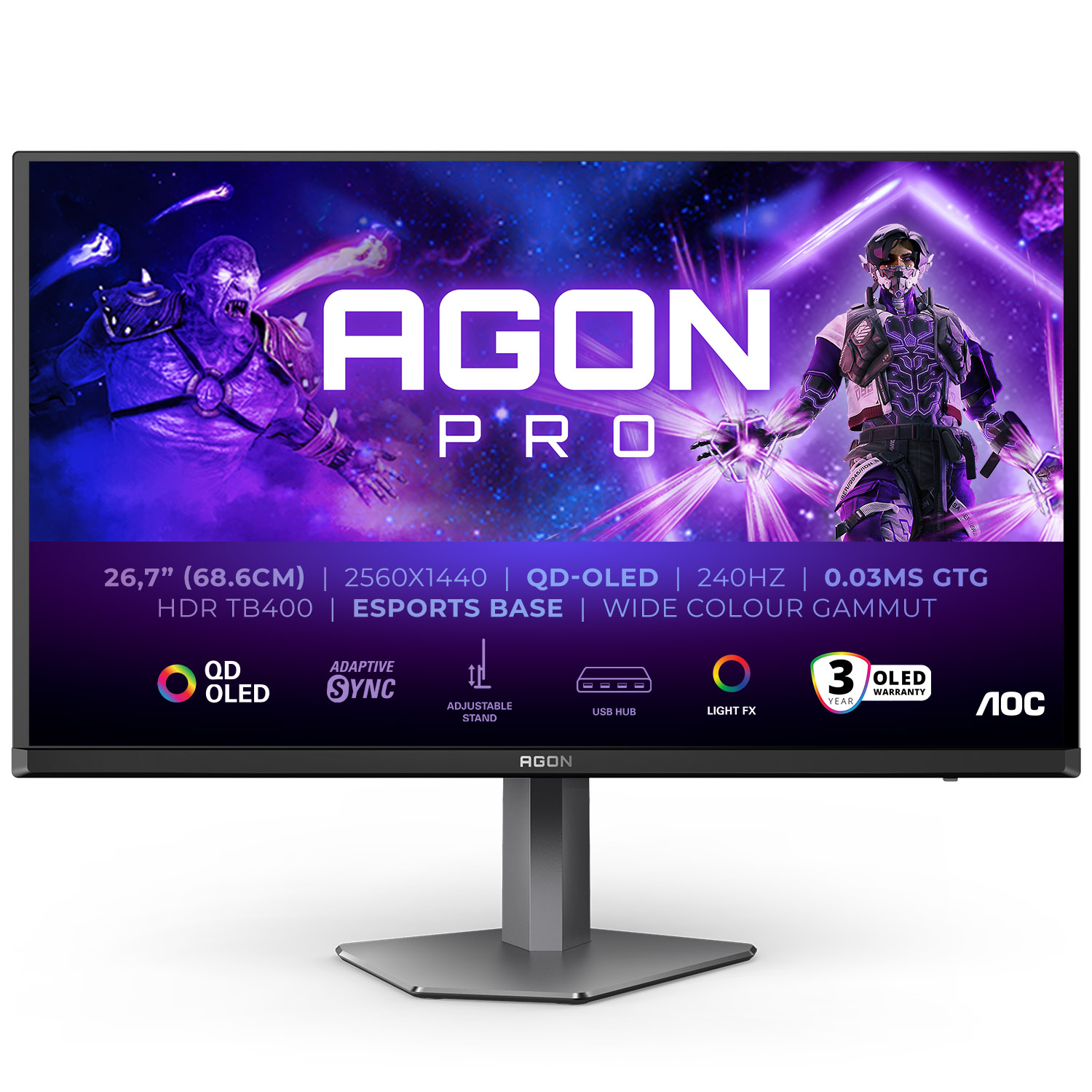 AGON Pro AG274FZ2/11 240Hz 280Hz モニター Amazon.co.jp: AOC ゲーミングモニター AGON ゲーミング液晶