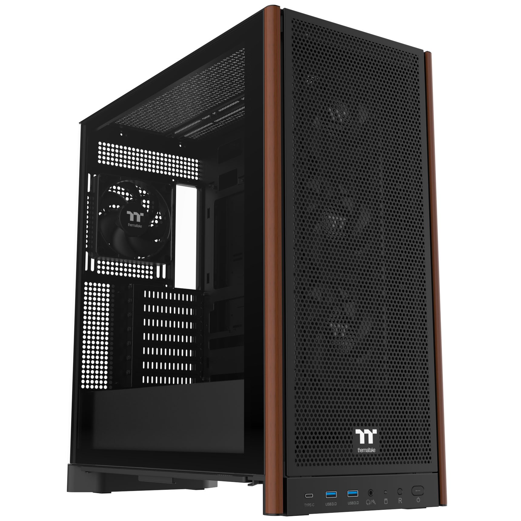 Thermaltake S370 WS PC Case, Mid-Tower, E-ATX, Tempered Glass - black