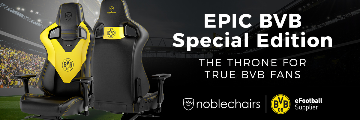 noblechairs EPIC Gaming Chair - Borussia Dortmund Edition noblechairs EPIC Gaming Chair - Borussia Dortmund Edition
