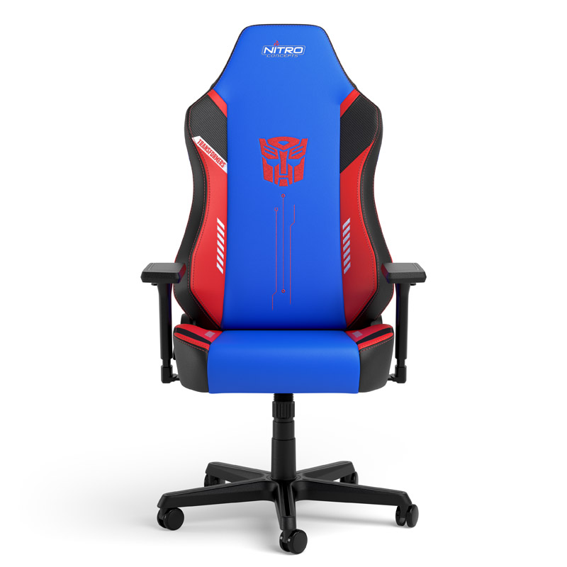 Das Bild zeigt den Nitro Concepts X1000 Gaming Stuhl - Transformers Optimus Prime Edition.