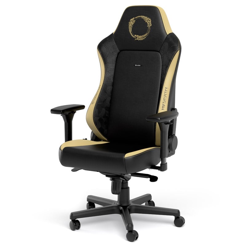 The image shows the noblechairs HERO Gaming Chair - The Elder Scrolls Online Edition.