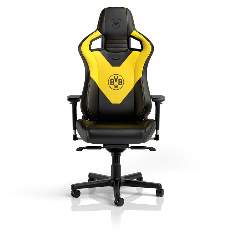 Das Bild zeigt den noblechairs EPIC Gaming Stuhl - Borussia Dortmund Edition.