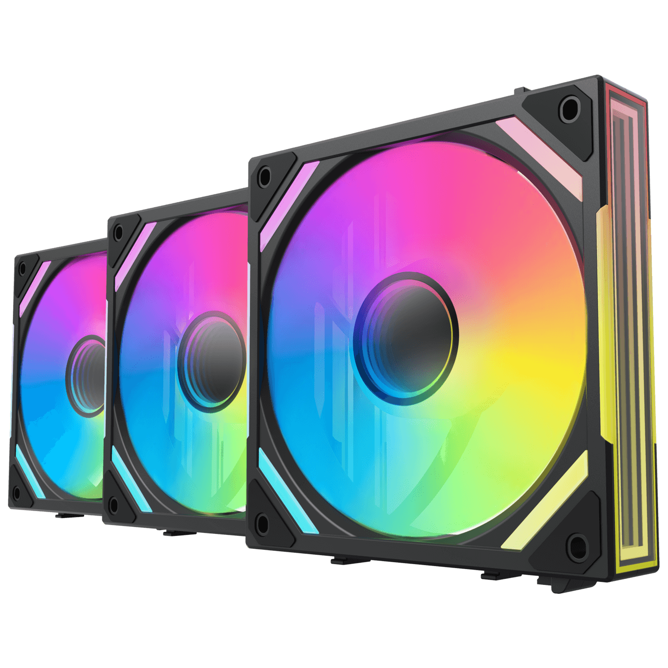 Pwm Fan Rgp Alpenföhn WingBoost 4 PWM Fan, RGB - 3-Pack, 120mm, black