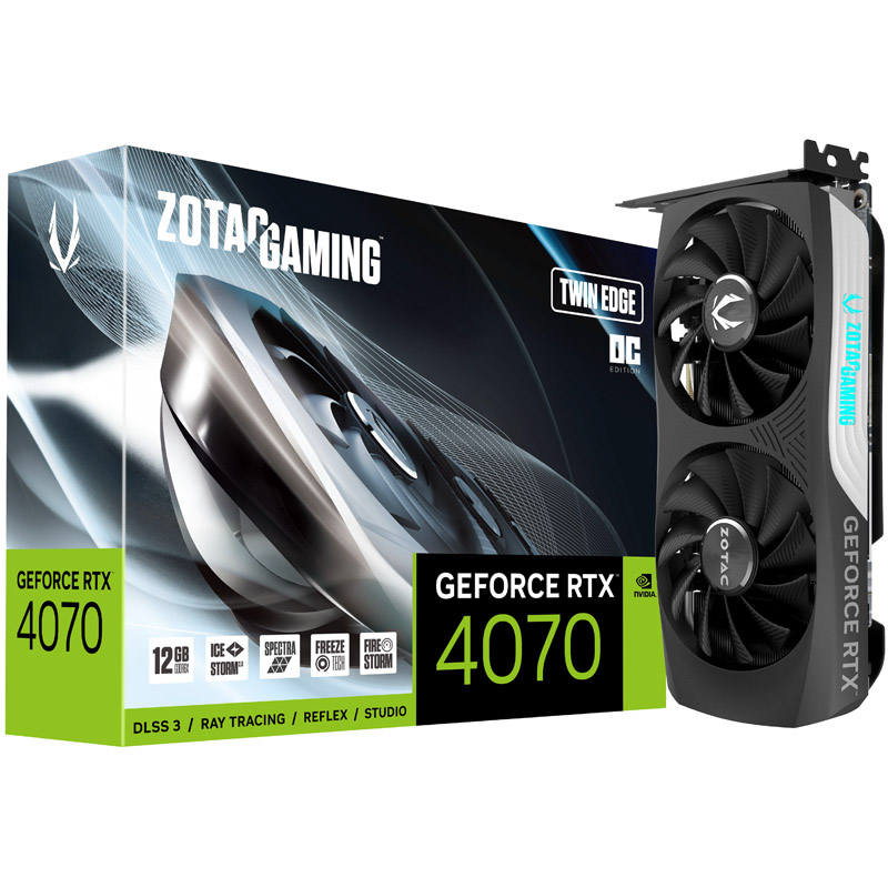 ZOTAC Gaming GeForce RTX 4070 Twin Edge OC, 12288 MB GDDR6X
