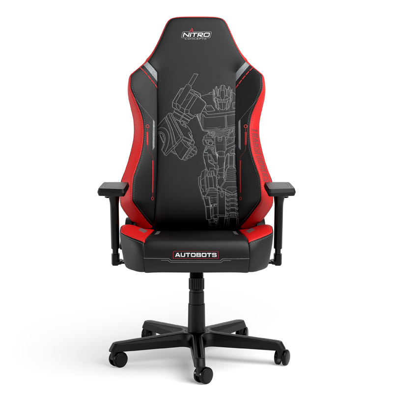 Das Bild zeigt den Nitro Concepts X1000 Gaming Stuhl - Transformers Autobots Edition.