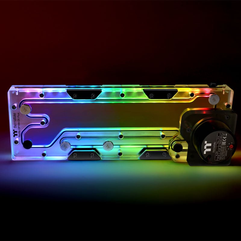 Verteilerplatte mit RGB-Beleuchtung